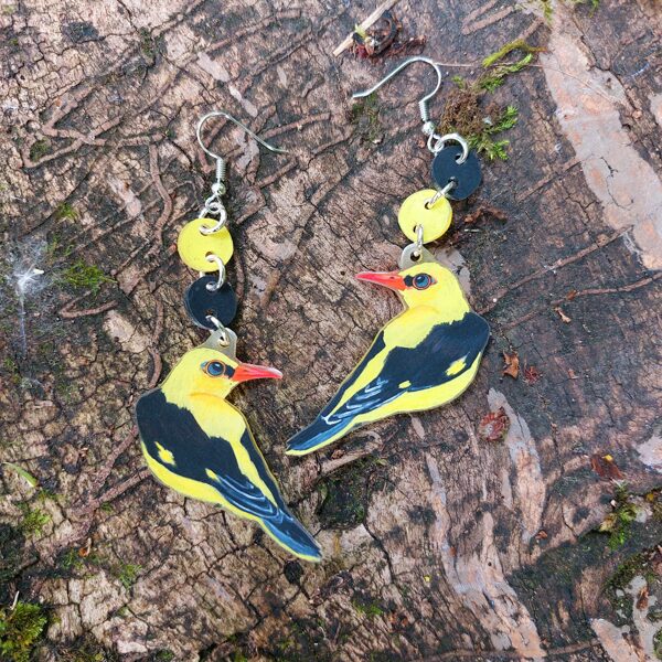 boucle d'oreilles L - loriot II - plastique dingue et crayons - 2025