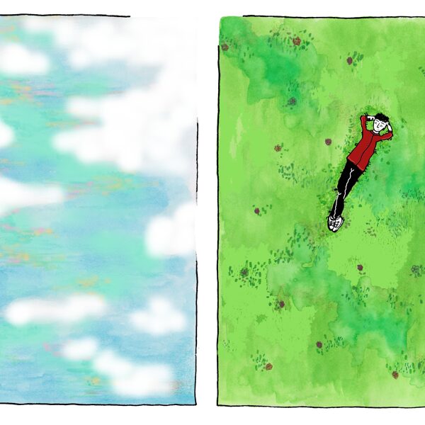 les petits essentiels / aquarelle et stylo / 21 x 29,7 cm / 2020